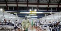 Hospital de campanha para pacientes com Covid-19 em Santo André
06/05/2020
REUTERS/Amanda Perobelli  Foto: Reuters