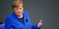 Chanceler alemã Angela Merkel discursa no Parlamento em Berlim
13/05/2020 REUTERS/Hannibal Hanschke  Foto: Reuters