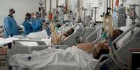 Pacientes com covid-19 em hospital de São Paulo  Foto: DW / Deutsche Welle
