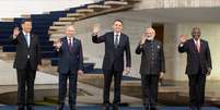 Líderes de países dos Brics no Palácio do Itamaraty
14/11/2019
Pavel Golovkin/Pool via REUTERS  Foto: Reuters