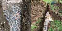 Segundo os especialistas, o piso remonta ao terceiro século depois de Cristo  Foto: Divulgação / Ansa - Brasil