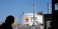 Tanque para armazenamento do GNL em instalações da PetroChina em Nantong, China 
04/09/2018
REUTERS/Stringer  Foto: Reuters