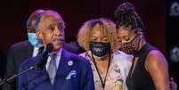 Reverendo Al Sharpton fala durante cerim&ocirc;nia de homenagem a George Floyd, que foi morto sob cust&oacute;dia da pol&iacute;cia de Mine&aacute;polis. 4/6/2020. REUTERS/Lucas Jackson  Foto: Reuters