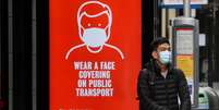 Aviso sobre uso de máscara no transporte público de Londres
05/06/2020
REUTERS/Toby Melville  Foto: Reuters