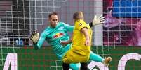 Haaland deixou a sua marca pelo Borussia no Campeonato Alemão  Foto: Ronny Hartmann / Reuters