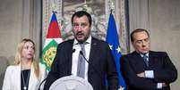 Matteo Salvini, Giorgia Meloni e Silvio Berlusconi encabeçam coalizão de direita na Itália  Foto: ANSA / Ansa - Brasil