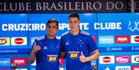 Everton Felipe em sua apresentação como atleta do Cruzeiro #(Bruno Haddad/Cruzeiro)  Foto: Lance!