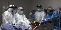 Paciente com Covid-19 é tratado em hospital em Houston, Texas
29/06/2020
REUTERS/Callaghan O'Hare  Foto: Reuters