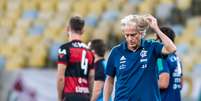 O técnico Jorge Jesus no comando do Flamengo (Foto: Marcelo Cortes / Flamengo)  Foto: LANCE!