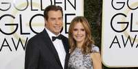 John Travolta e a esposa Kelly Preston  Foto: Reuters