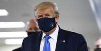 Presidente americano usou máscara pela primeira vez em público em 11 de julho   Foto: DW / Deutsche Welle