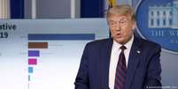 Coletiva contou apenas com a presença de Trump, especialistas não participaram da entrevista  Foto: DW / Deutsche Welle