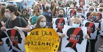 Polônia registrou protestos em mais de 20 cidades contra decisão do governo de sair da Convenção de Istambul  Foto: ANSA / Ansa - Brasil