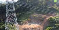 Imagem aérea mostra área desmatada para exploração do garimpo.  Foto: BMTW/Divulgação / Estadão