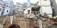 Destruição provocada por explosão em Beirute, no Líbano  Foto: EPA / Ansa - Brasil