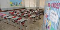 Salas de aula vazias por causa da pandemia do novo coronavírus  Foto: DIRCEU PORTUGAL / FOTOARENA/ESTADÃO CONTEÚDO