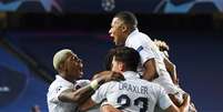 Jogadores do Paris St Germain comemoram gol de empate contra a Atalanta 
12/08/2020
David Ramos/Pool via REUTERS  Foto: Reuters