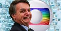 No final de 2019, Bolsonaro falou em uma live sobre a verba do governo à Globo: &#034;Acabou essa mamata, não tem dinheiro público para vocês, acabou a teta&#034;  Foto: Fotomontagem: Blog Sala de TV