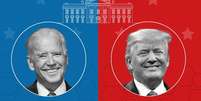 Joe Biden (à esquerda) e Donald Trump são os grandes protagonistas da eleição presidencial deste ano  Foto: BBC News Brasil