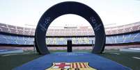 Logo do Barcelona no Camp Nou antes de partida pela Liga dos Campeões em 2016
13/09/2016
REUTERS/Albert Gea  Foto: Reuters