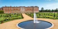 Fachada sul do Palácio Hampton Court e parte do jardim Privy Garden  Foto: Historic Royal Palaces