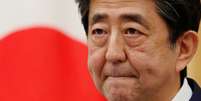 Primeiro-ministro do Japão, Shinzo Abe, durante entrevista coletiva em Tóquio
25/05/2020 REUTERS/Kim Kyung-Hoon/Pool  Foto: Reuters