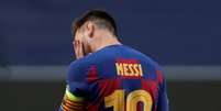 Lionel Messi durante partida do Barcelona na Liga dos Campeões
14/08/2020
Manu Fernandez/Pool via REUTERS  Foto: Reuters
