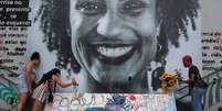 Mural em homenagem a Marielle Franco, em São Paulo
14/03/2020
REUTERS/Amanda Perobelli  Foto: Reuters