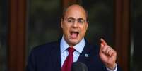 Governador do Rio de Janeiro, Wilson Witzel, faz promunciamento após ser afastado do cargo
28/08/2020
REUTERS/Pilar Olivares  Foto: Reuters