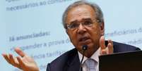 O ministro da Economia, Paulo Guedes, em coletiva de imprensa. 16/03/2020. REUTERS/Adriano Machado. 
  Foto: Reuters