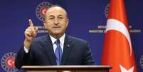 Chanceler turco, Mevlut Cavusoglu, em Ancara
25/08/2020
Minist&eacute;rio das Rela&ccedil;&otilde;es Exteriores da Turquia/Divulga&ccedil;&atilde;o via REUTERS  Foto: Reuters