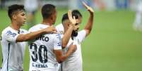 Felipe Jonatan marcou o gol do Santos na primeira etapa (Foto:Ivan Storti/Santos FC)  Foto: LANCE!