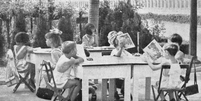 Experiências de ensino ao ar livre na Europa a partir de 1904 inspiraram Escola de Aplicação ao Ar Livre (EAAL), que funcionou no Parque da Água Branca, zona oeste de São Paulo, entre 1939 e os anos 1950  Foto: Revista Brasileira de Ed Física/Reprodução / BBC News Brasil