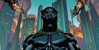 Parte da capa da HQ 'Pantera Negra', de 2016, que foi escrita por Ta-Nehisi Coates e está disponível para download gratuito  Foto: Marvel / Reprodução / Estadão