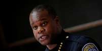 Chefe da polícia de Rochester, La'Ron Singletary
06/09/2020
 REUTERS/Brendan McDermid/  Foto: Reuters