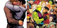 O casamento entre os heróis Wulkling e Wiccano foi destaque na capa de 'Avengers Empyre: Aftermath'  Foto: Marvel / Reprodução I Marvel / Jim Cheung e Marcelo Maiolo / Estadão Conteúdo