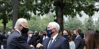 Biden e Pence no memorial do 11 de Setembro em Nova York
11/09/2020
Amr Alfiky/Pool via REUTERS  Foto: Reuters