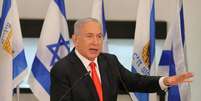 Benjamin Netanyahu fez declaração em mensagem de vídeo  Foto: EPA / Ansa - Brasil