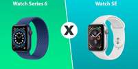 comparativo apple watch series 6 e watch SE  Foto: Tecnoblog