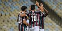 Fluminense vence o Atlético-GO pela Copa do Brasil (Foto: LUCAS MERÇON / FLUMINENSE FC)  Foto: LANCE!