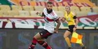 Gabriel Barbosa está fora da partida contra o Barcelona de Guayaquil (Foto: Alexandre Vidal/Flamengo)  Foto: Lance!