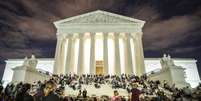 Vigília em frente à Suprema Corte dos EUA após morte de Ruth Bader Ginsburg  Foto: EPA / Ansa - Brasil