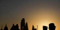 Vista do entardecer no distrito financeiro da City of London, em meio à pandemia da Covid-19. 10/9/2020. REUTERS/Simon Dawson  Foto: Reuters
