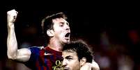 Messi e Fábregas possuem boa relação desde a base do Barcelona (Foto: Alberto Estévez/EFE)  Foto: Lance!