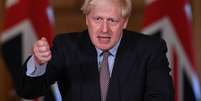 Premiê britânico, Boris Johnson, durante coletiva de imprensa virtual 
09/09/2020
tefan Rousseau/Pool via REUTERS  Foto: Reuters