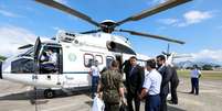 Bolsonaro pega helicóptero na Base Aérea do Galeão, no Rio de Janeiro, com destino a São Paulo
24/09/2020
Carolina Antunes/Presidência da República/Divulgação via REUTERS  Foto: Reuters