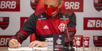 Flamengo de Landim demitiu funcionário após foto sem máscara (Foto: Marcelo Cortes / Flamengo)  Foto: Lance!