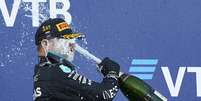 Valtteri Bottas festeja sua segunda vitória na Rússia   Foto: Mercedes / Grande Prêmio