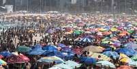 Praia do Rio de Janeiro lotada de banhistas  Foto: EPA / Ansa