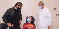 Ex-capit&atilde;o da Roma Francesco Totti encontra adolescente Ilenia Matilli, hospitalizada desde dezembro ap&oacute;s acidente de carro
28/09/2020
Policlinico Gemelli/ Handout via REUTERS  Foto: Reuters